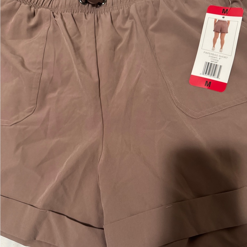 Danskin Women's Athletic Shorts in Brown - Picture 2 of 2